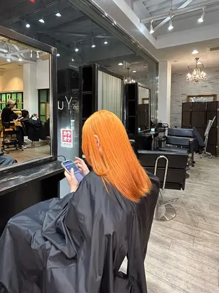 セミロング カラー ゆうたろう bucksのヘアスタイル