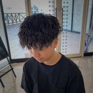 ショート パーマ メンズ TORAYA所属・メンズカット/ hattoriのヘアスタイル