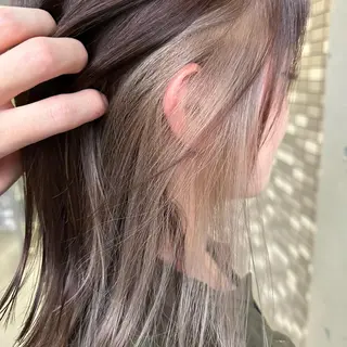 ミディアム カラー インナーカラー指名 No.1菊池柊真のヘアスタイル