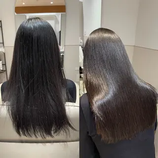 ロング MEI💫銀座 エクステ/艶カラーのヘアスタイル