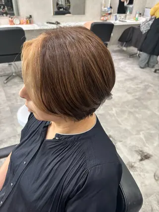 ショート カラー SOYON豊田市駅店所属・ブリーチ🥣⌇ケア⌇ 🎨mana🎀のヘアスタイル