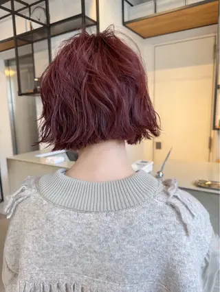 パーマ misaki/ボブ /レイヤー/本町のヘアスタイル