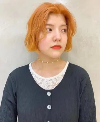 ショート カラー haco＋所属・圧倒的デザイン力 店長🎨RENAのヘアスタイル