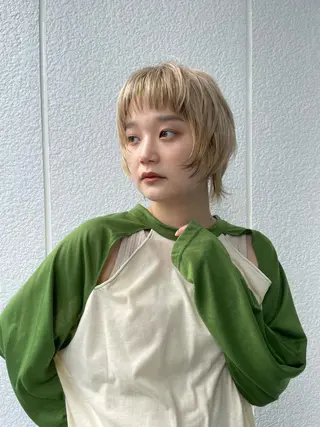 ショート ショート/ボブ/ パーマ/井上のヘアスタイル