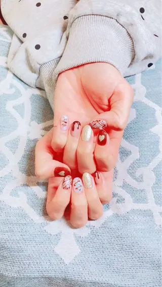 ネイル 🍒当日もOK🍒 𝑳𝑼𝑵𝑨花井のネイルデザイン