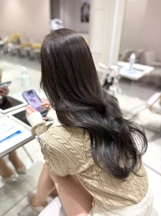 ロング カラー 銀座/オリーブ/ 透明感カラー✨りくのヘアスタイル