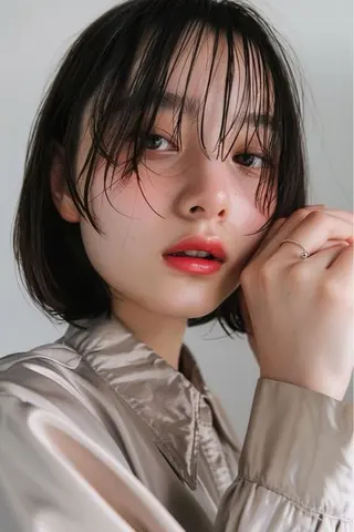 ショート カラー 圧倒的似合わせ ケアカラーYUTOのヘアスタイル