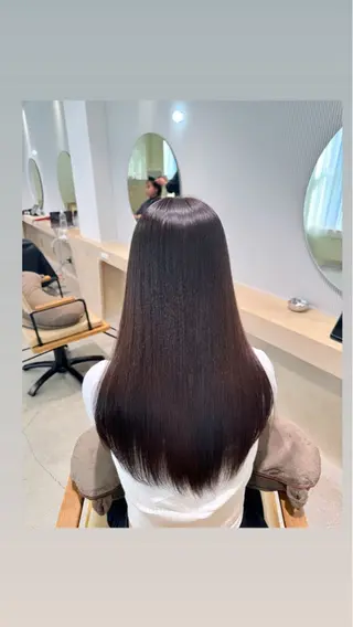 カラー ulu名古屋栄所属・落合しほ/韓国ヘア/ 髪質改善/縮毛矯正のヘアスタイル