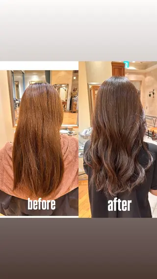 ロング BEAUTRIUM265所属・【ストレート】 平野枝莉のヘアスタイル