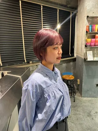 ミディアム カラー keen 立川のヘアスタイル