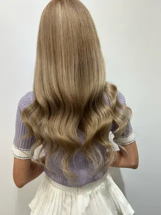 ロング カラー 下妻 カラーエクステ難波のヘアスタイル