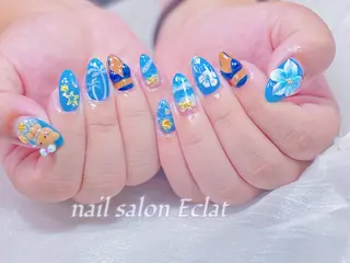 ネイル ネイルサロンエクラ 🫧Shizukaのネイルデザイン