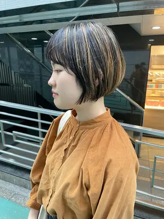 ショート カラー 表参道【髪質改善】 宮嶋勇太のヘアスタイル