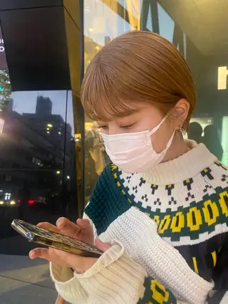 ショート カラー タカノ ノゾミのヘアスタイル