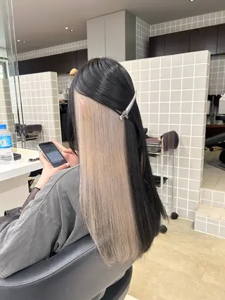 カラー 透明感ベージュ🤎 ナチュラルレイヤーのヘアスタイル