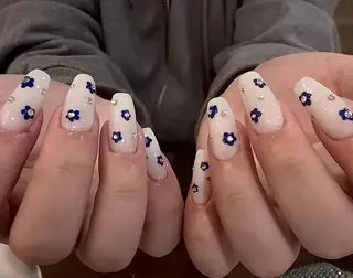 ネイル By moonネイル 🌷ワンホン/韓国風のネイルデザイン