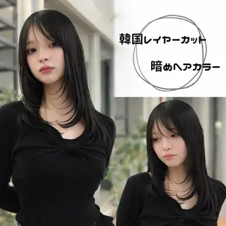 セミロング カラー M.SLASH STREET MARKET smart salon所属・⭐️艶髪カラー メンズカット⭐️のヘアスタイル