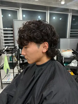 ショート パーマ メンズパーマ特化 園田　楓莉のヘアスタイル