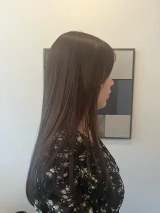 ロング unfeigned02所属・おーした /カットモデル伏見栄のヘアスタイル