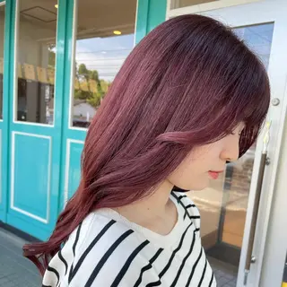 ミディアム カラー Pal所属・鼎一真ハイトーン/ パーマ/何でも屋さんのヘアスタイル