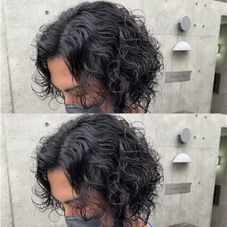 ショート パーマ ヘアアレンジ メンズ メンズパーマの達人 🌟川内絵人のヘアスタイル