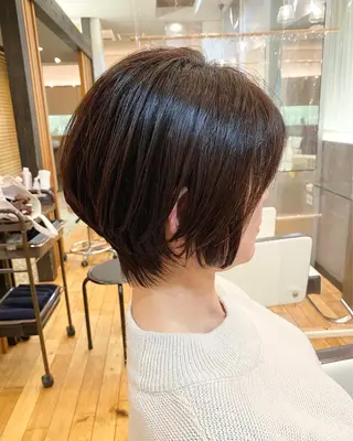 ショート カラー パーマ 🌼大人美人ショート 佐藤慎哉🌼のヘアスタイル