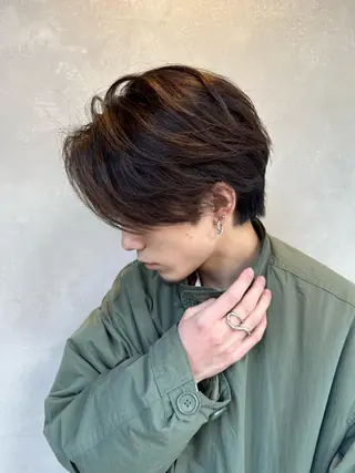 ショート メンズ メンズヘア/透明感 カラー/ayatoのヘアスタイル