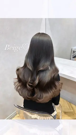 ロング カラー ヘアアレンジ 🩷韓国ヘア/ヨシン モリ🩷Maikaのヘアスタイル