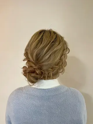 セミロング ヘアアレンジ 外川 生純美ೀ🌝のヘアスタイル