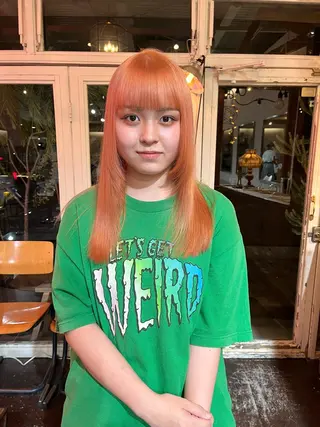 ロング カラー iru所属・レイヤーカット/ ハイトーン/mikiのヘアスタイル