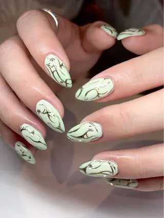 ネイル moca  心斎橋店所属・moca心斎橋店 Aina🐈‍⬛🤍のネイルデザイン