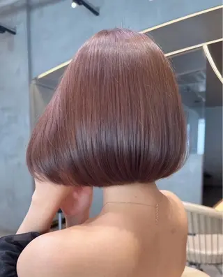 ミディアム 栄ハイトーン/ 透明感/中園薪のヘアスタイル