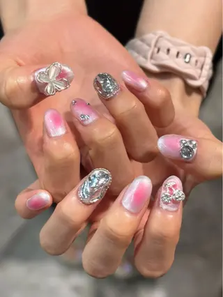 メンズ ネイル ハイトーン/ネイル /ミウ 🌺❤︎のヘアスタイル