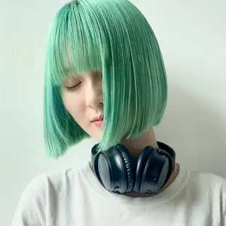 ショート カラー ヘアアレンジ ブリーチカラー特化 🥣/渡邉日向のヘアスタイル