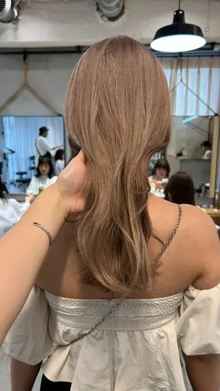 ミディアム カラー じゅわっと暖色カラー 🍊Moemiのヘアスタイル