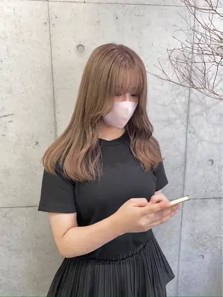 ロング カラー 透明感/艶カラー/ ゆな🫧のヘアスタイル