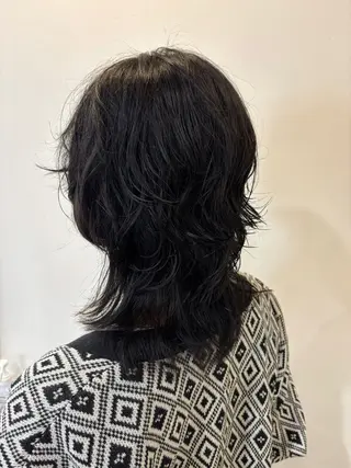ミディアム パーマ niro 🌱カットモデル募集のヘアスタイル