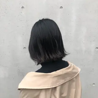 ミディアム カラー 酸性縮毛矯正🧴韓国 レイヤー/髪質改善のヘアスタイル