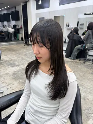 セミロング カット¥1100 / 𝙍𝙪𝙣𝙖⟡.のヘアスタイル