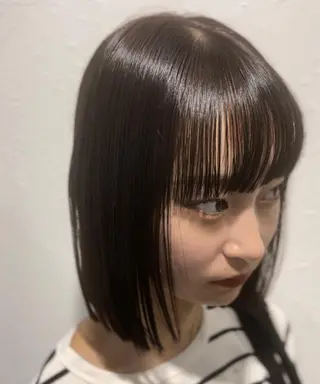 ショート 艶カラー/レイヤー /メンズ/マツエクのヘアスタイル