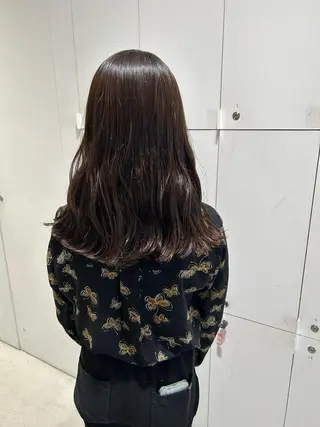 セミロング カラー 透明感カラー🫧 nanohaのヘアスタイル