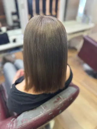 セミロング カット/ブリーチ/ ⚡️ひりゅう⚡️のヘアスタイル