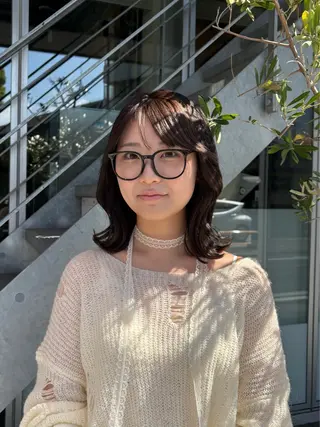 セミロング 西村 清花のヘアスタイル