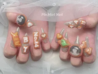 ネイル HANA 長さだしのネイルデザイン