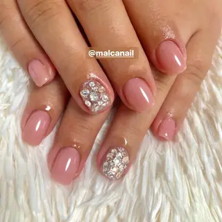 セミロング カラー パーマ ヘアアレンジ キッズ ネイル マツエク・マツパ MALCAnail(マルカネイル)所属・荒木 莉奈のネイルデザイン