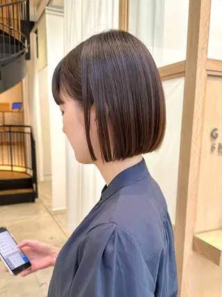 ショート sea by luvismけやき通り2号店所属・ボブ/ショート/ 縮毛矯正/岸本恭明のヘアスタイル