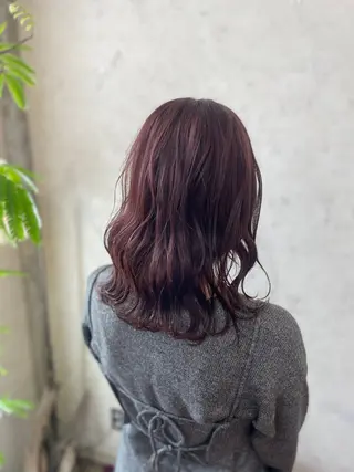 ミディアム ユキナ／和歌山美容室 /lanugoのヘアスタイル