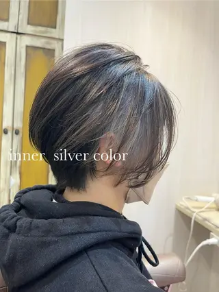 カラー 嶋村夏実🌼レイヤー 🌸白髪ぼかしのヘアスタイル