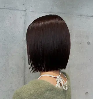ショート カラー ヘアアレンジ ボブ艶モテカラー🫧 カリンのヘアスタイル