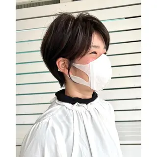 ショート re.share所属・茅ヶ崎/ショートボブ /ハイトーン/片野のヘアスタイル